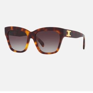 Celine Triomphe Tortoise Shell Sunglasses